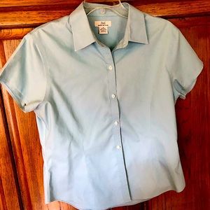 Blouse..  short sleeves, straight hem